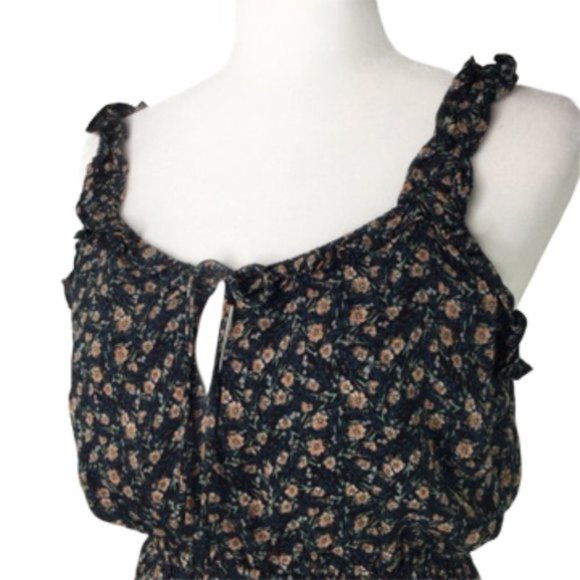 Cupcakes and Cashmere Blue Floral Sundress Sz S - Picture 4 of 7